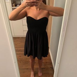 Parker Black Strapless Mini Dress